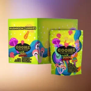 goomz sour peach watermelon mushroom gummies 4g