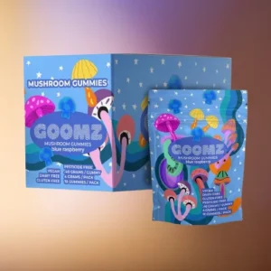 goomz blue raspberry mushroom gummies 4g